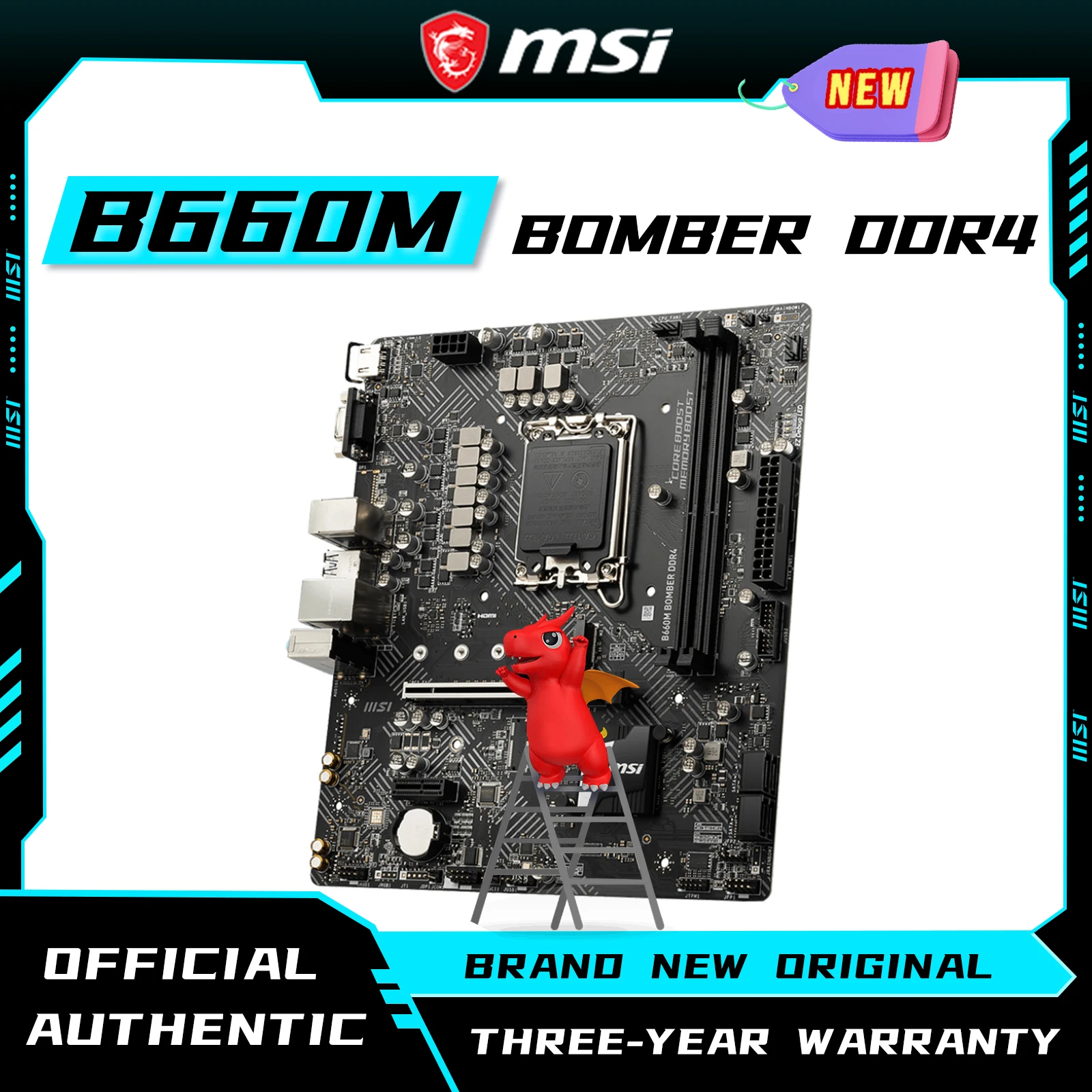 MS B660M BOMBER  DDR4 Placa Mae b660 Motherboard