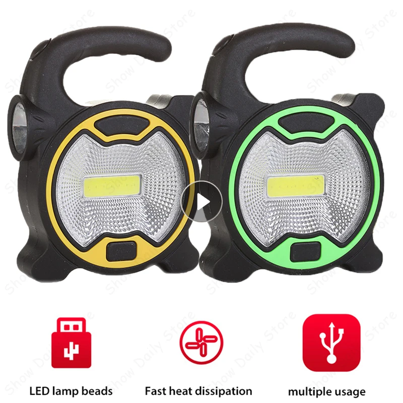 

Outdoor Camping Portable Lantern LED Camping Tent Light Mini Luminous COB Lawn Light Home High Power Glare Emergent Night Light