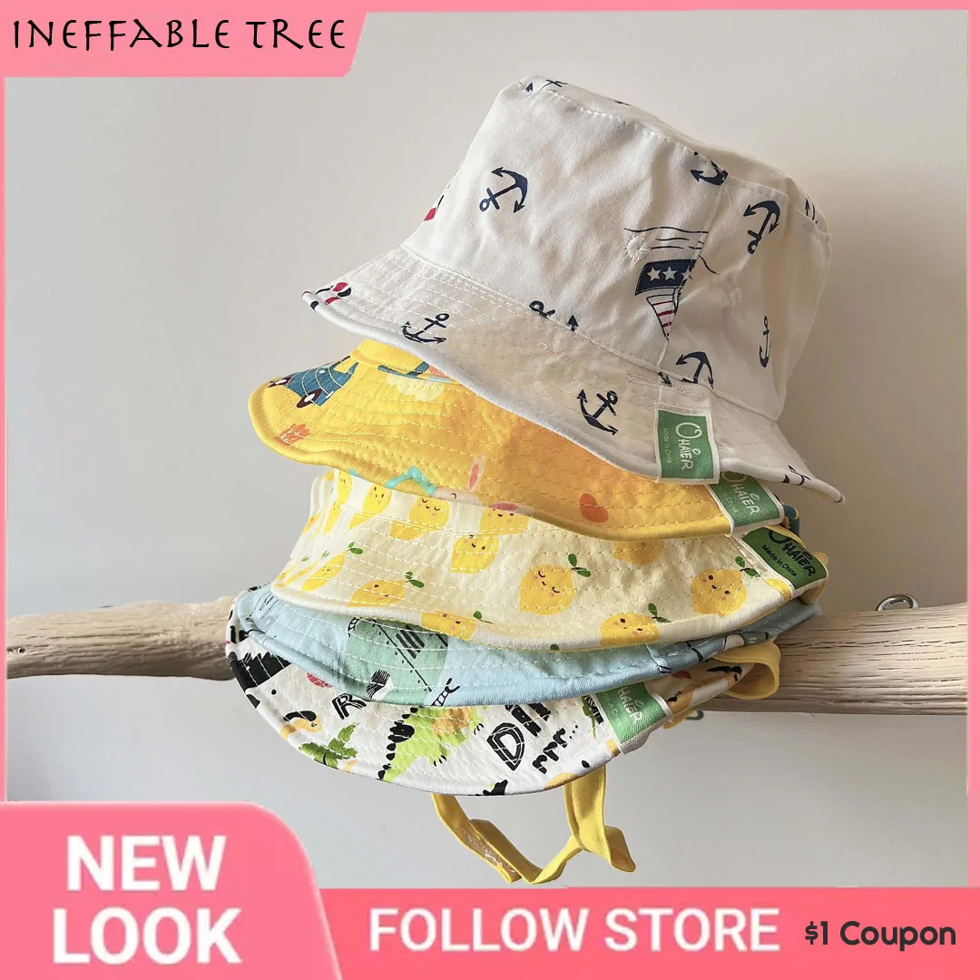 

Fisherman Hat For Kids Spring and Autumn Thin Section Outdoor Travel Beach Sun Protection Bucket Hat Four Seasons Universal Caps