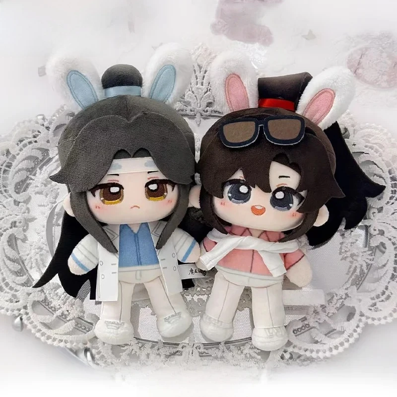 Фото Оригинальная плюшевая кукла MDZS Xindong Leyuan Series: Вэй Усянь и Лань Ванцзи, милая мягкая игрушка-украшение, аниме-мерч, коллекционный подарок №2