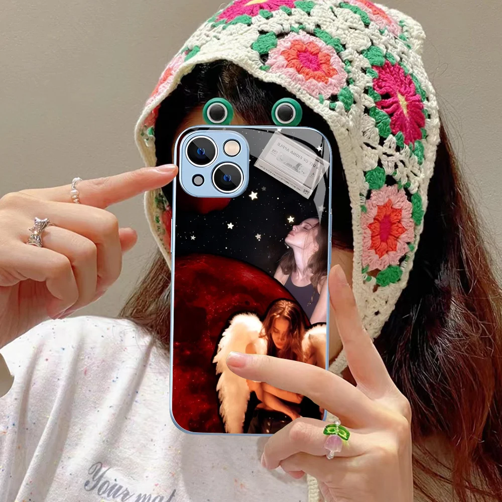 Singer Fiona Apple Phone Case Tempered Glass For iphone 14 13 12 11 Pro Mini XS MAX 14Plus X XR Fundas