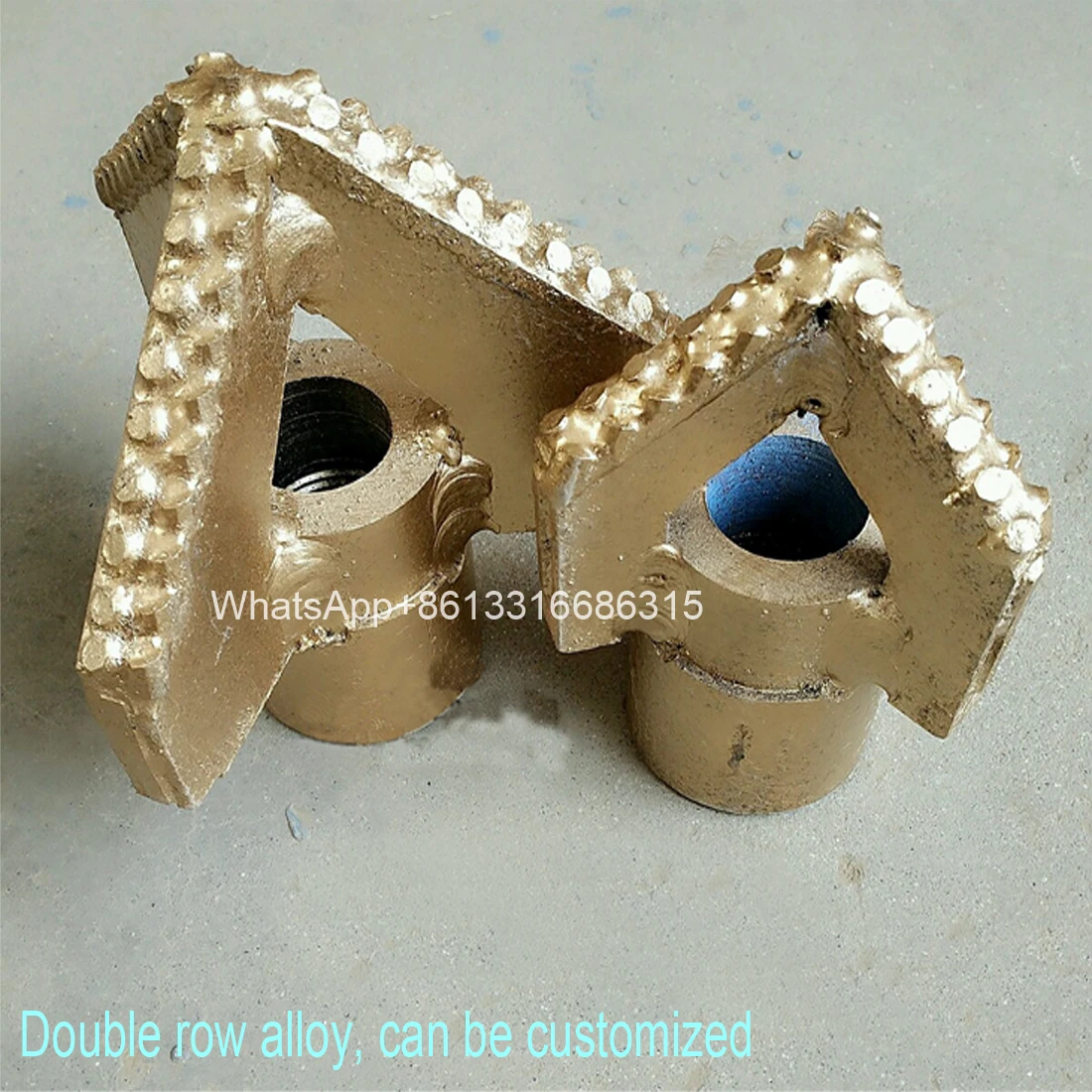 

1pc Coal mine geological exploration, three wing full tooth pdc drill bit mechanical hardware tools, 200mm water well drill bit