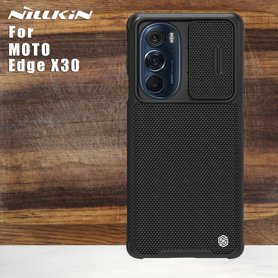 

Чехол NILLKIN для MOTO Edge X30, чехол из нейлонового волокна, задняя крышка, защита объектива скольжения, защитный чехол для камеры MOTO Edge X30