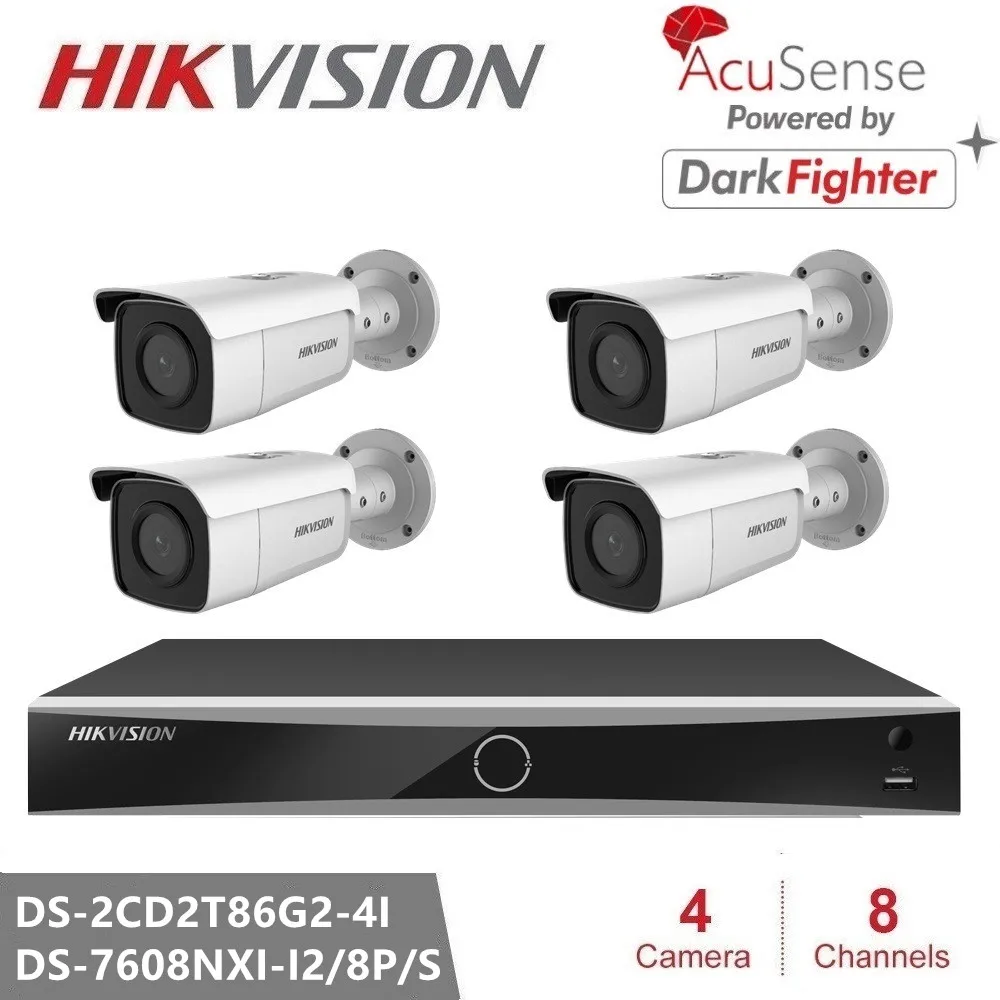 

Камера видеонаблюдения Hikvision DarkFighter DS-2CD2T86G2-4I 8 МП 4K H.265 POE AcuSense Bullet Network CCTV IP