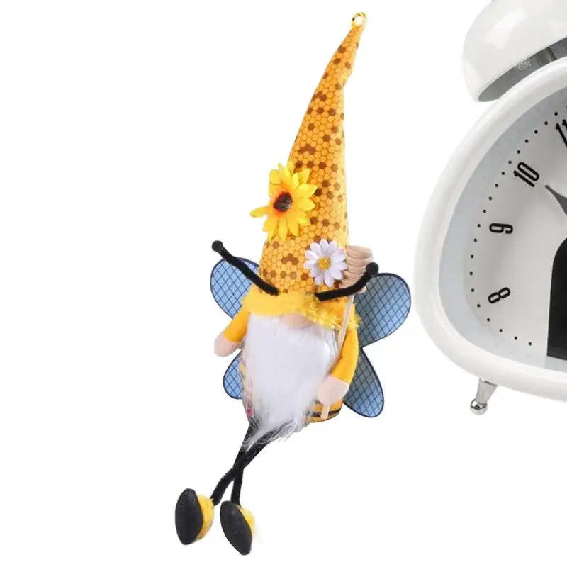 

Пчела гном плюшевая безлицевая кукла Гном на День Матери гном плюшевая искусственная Валентина гном Декор на Рождество День благодарения