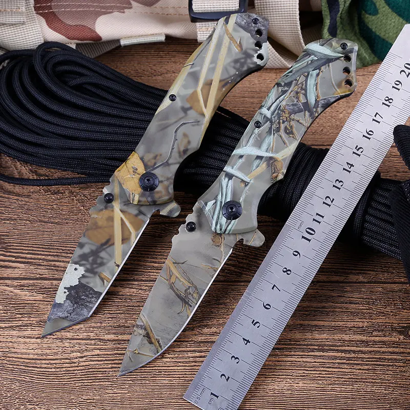 

Folding Pocket Knife Outdoor Survival Tactical Knife Camping Hiking Combat Hunting Knives for self-defense EDC Fishing Tool