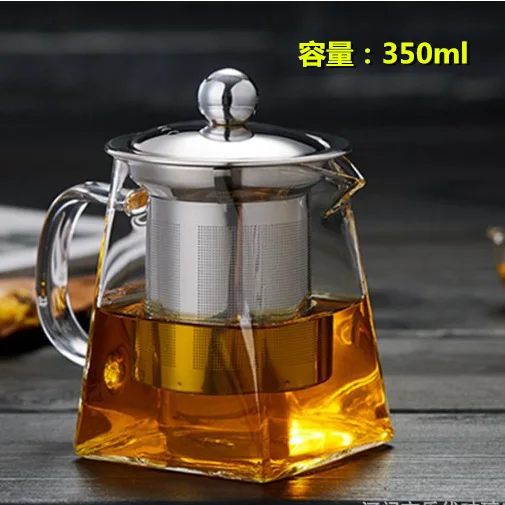 Heat Resistant Glass Teapot with Stainless Steel Tea Infuser Filter Flower Kettle Kung Fu Set Puer Oolong Hotsale | Дом и сад