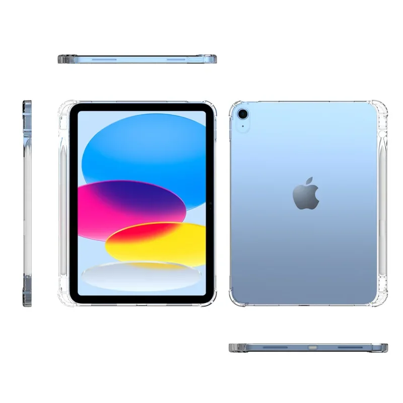 Глянцевый защитный чехол для iPad 10-го поколения A2696 A2757 A2777 мягкий прозрачный с