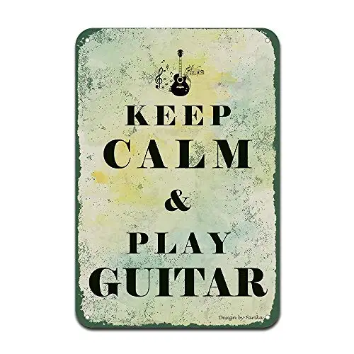 

Keep Calm and Play Guitar Iron Poster Painting Tin Sign Vintage Wall Decor for Cafe Bar Pub Home Beer Decoration Crafts