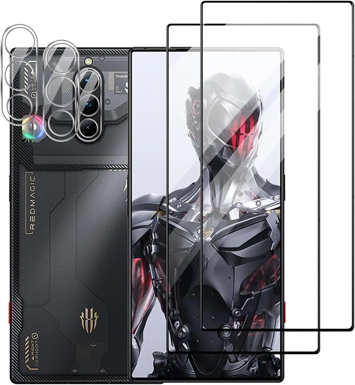 Закаленное стекло для ZTE Nubia Red Magic 8 Pro Защитная пленка экрана с HD объективом 8S Plus