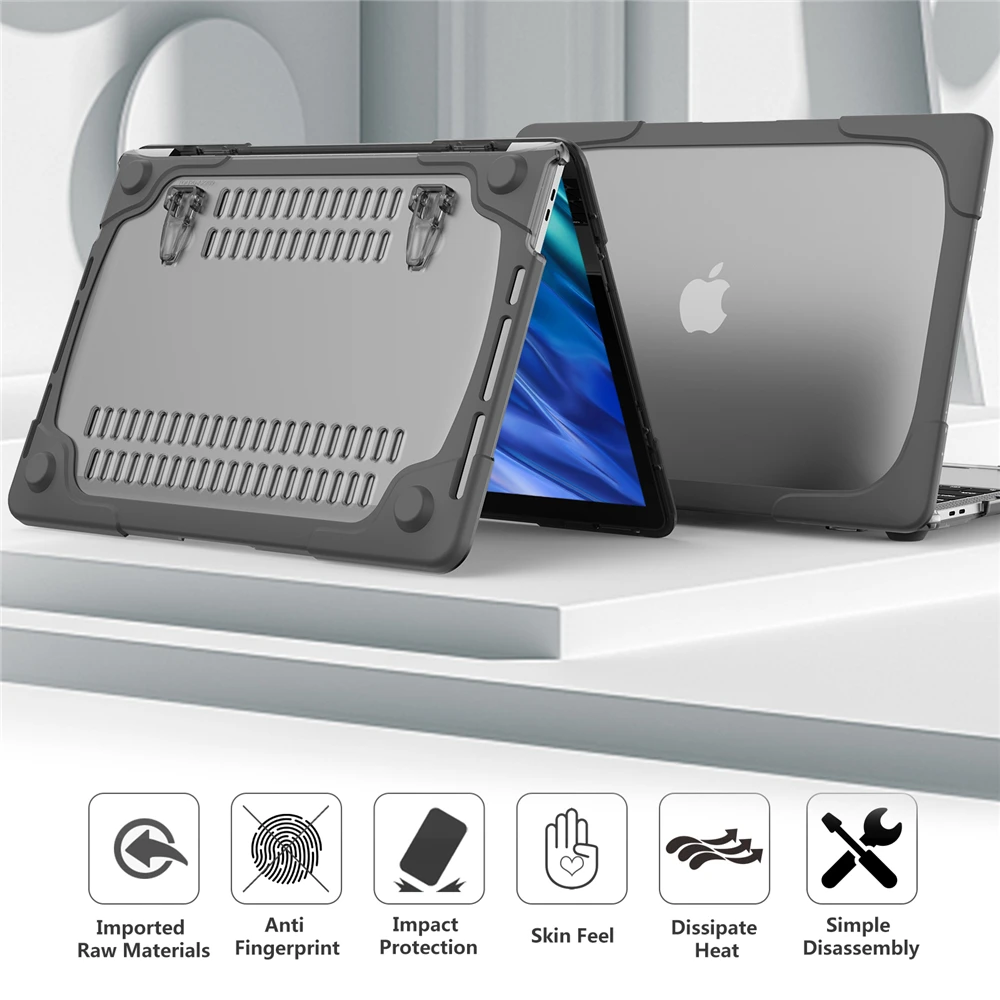 

Чехол для ноутбука MacBook Pro 13 2020 M1, чехол для модели A2338, защитный чехол с кронштейном для 2020 MacBook Pro 13, чехол для Pro A2289, чехол