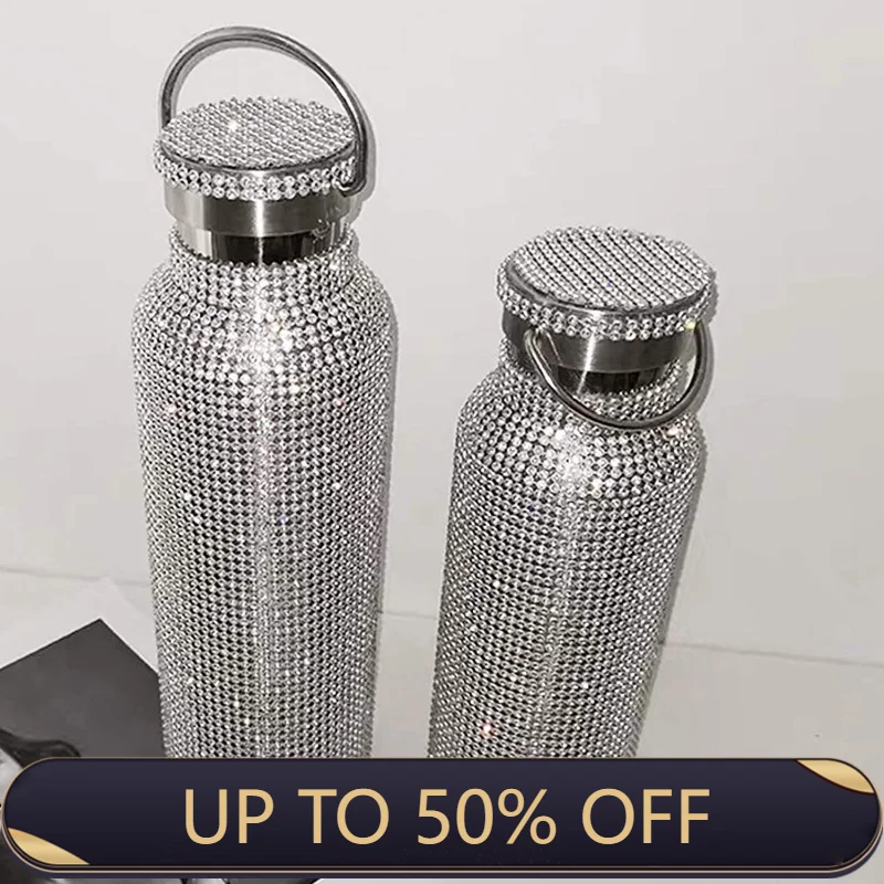 

Diamond Cup American Large Diamond Cup Sports Bottle 304 Stainless Steel Patch Diamond Caneca Termica Portable Water Bottle