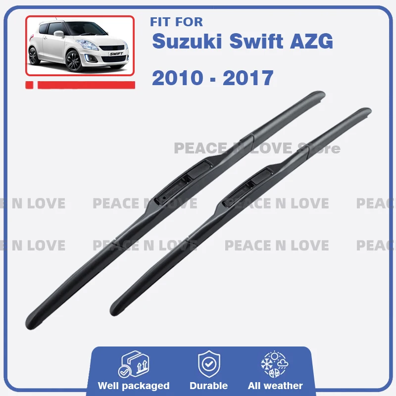Фото Автомобильные передние гибридные щетки стеклоочистителя для Suzuki Swift AZG 412 413D 414 416 2010-2017 2012 хэтчбек, аксессуары для лобового стекла №1