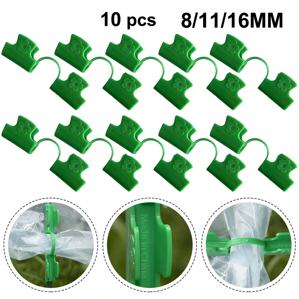 

10Pcs Fastener Greenhouse Trellis Swivel Plants Stake Connector Clip Pole Joiner Tools Fixed Clamp Adjustable Pillars