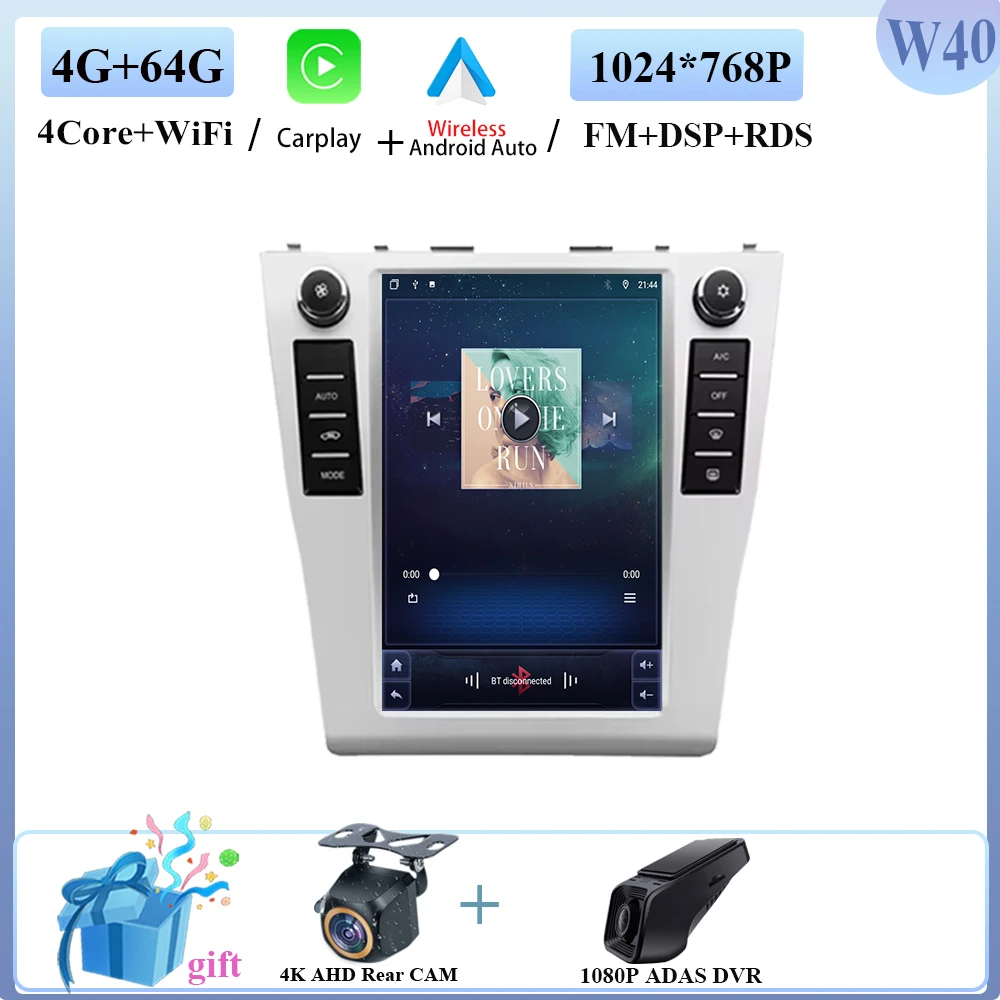 

9,7-дюймовый автомобильный Android 14 для Toyota Camry 6 XV 40 50 2006-2011 авто радио стерео мультимедийный плеер GPS навигация NO 2din DVD