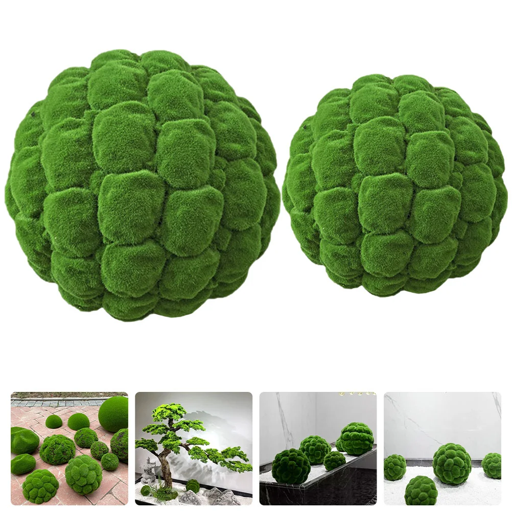 

Ballsartificial Decorativefake Decor Greenery Green Simulationfaux Garden Topiary Stones Vase Filler Hanging Stone Ornament