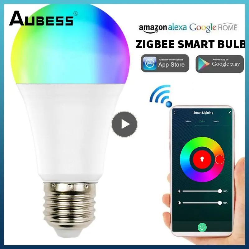 

1~5PCS Led Bulb Light Work With Alexa Google Home Voice Control Led Lamp Smart Life E27 Rgb Smart Lamp Smart Home