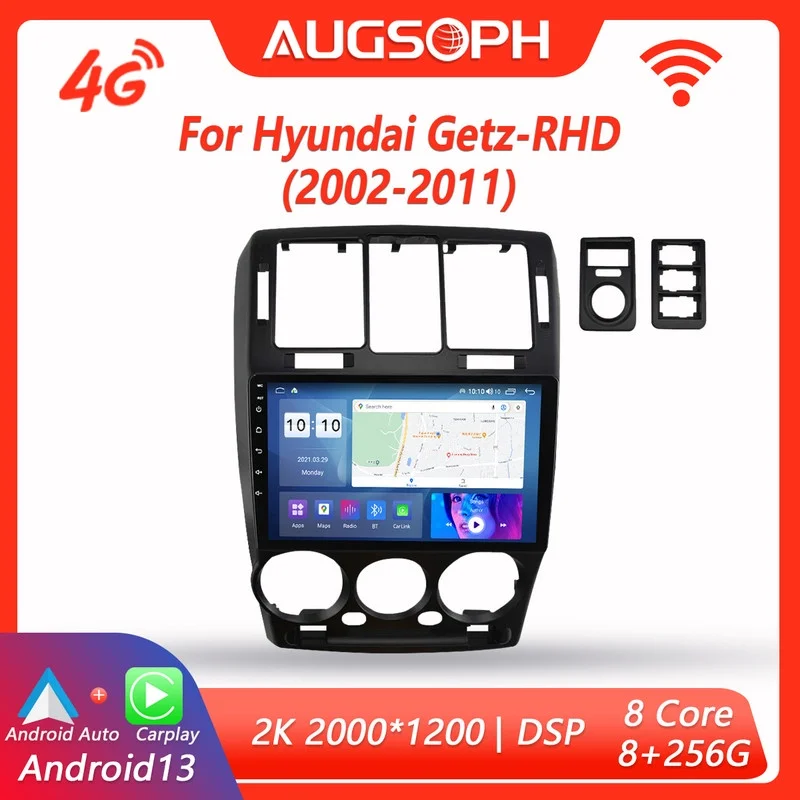 

Android 13 Car Radio for Hyundai Getz 2002-2011,9inch Multimedia Player with 4G Car Carplay & 2Din GPS