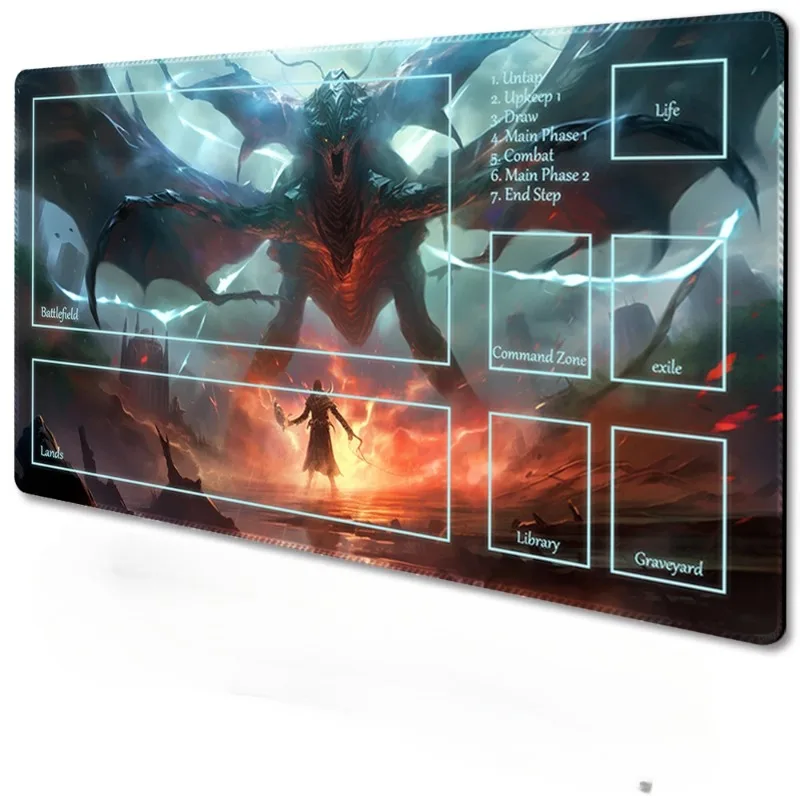Фото Коврик для мыши, настольный игровой коврик для TCG, настольный коврик, игровой размер 60X35 см, коврик для мыши, совместимый с MTG CCG №1