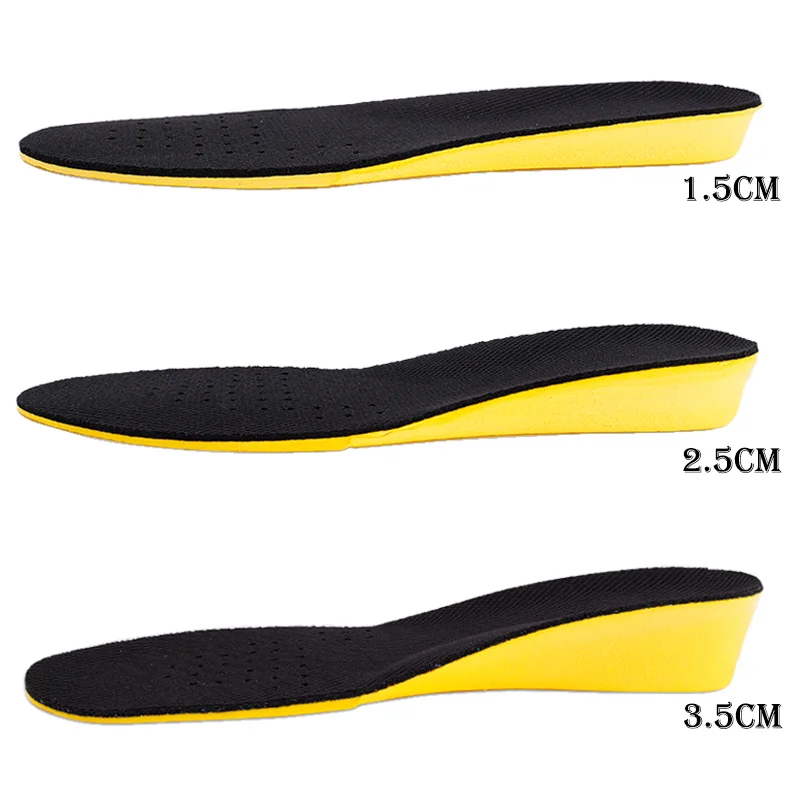 Women Height Increase Insole 1.5/2.5/3.5cm Up Invisiable Arch Support Orthopedic Insoles Foot Care Shock-absorbing Insole