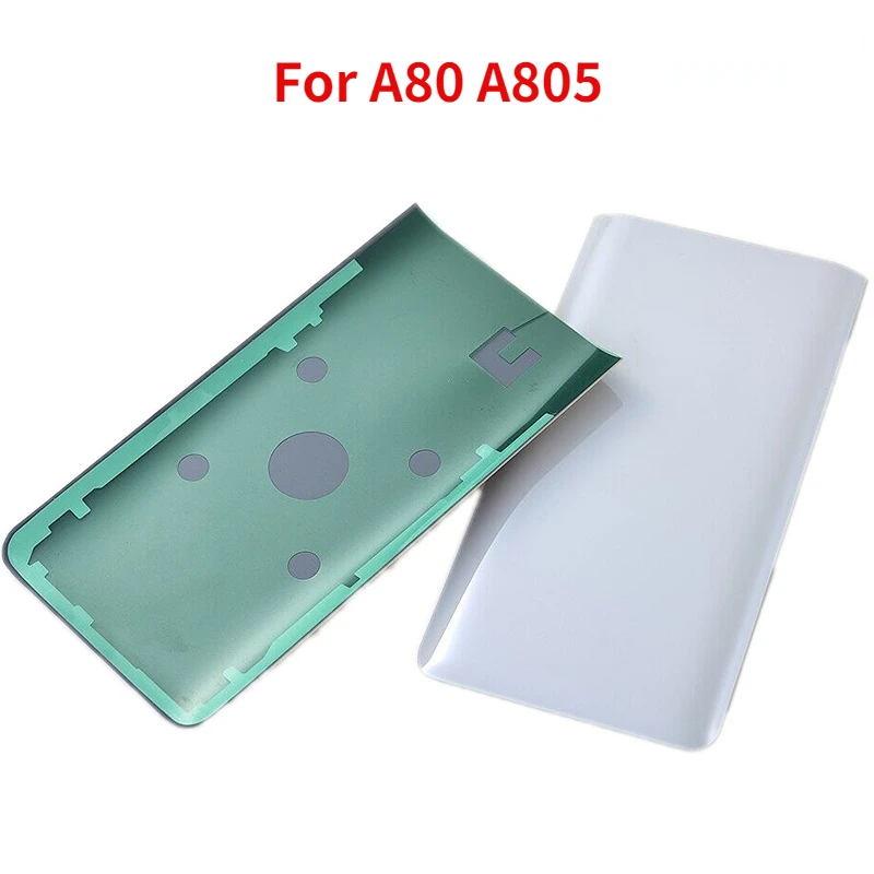 

3D Glass For Samsung Galaxy A80 A805 SM-A8050 Back Battery Cover Rear Door Housing Case Replacement Repair Part