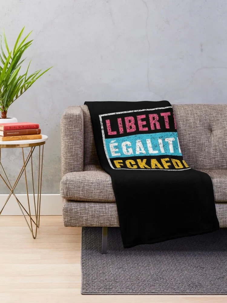 LIBERTé éGALITé FCKAFDé Плед для дивана Тяжелые очень большие пледы