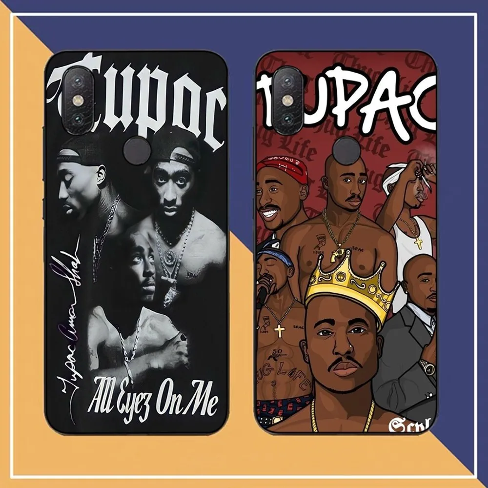 2PAC Tupac Rapper Hip Hop Phone Case For Redmi Note 4 X 5 A 6 7 8 T 9 9S 10 11 11S 11Epro Poco M3 pro