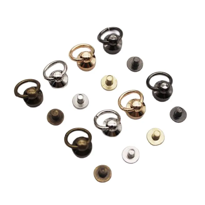 

Ball Post O Ring Rivet Knob Stud Nail Round Head Chicago Screw Spiles Punk Spots