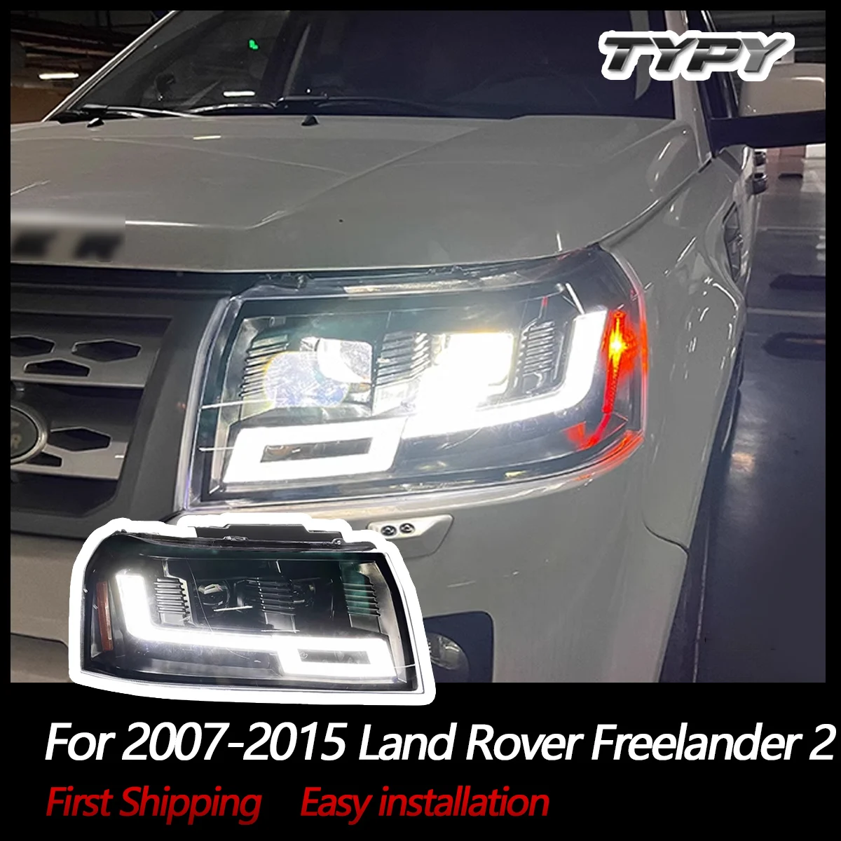 Автомобильные фары для Land Rover Freelander 2 2007-2015 светодиодные проектора дневные