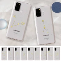 twelve constellations phone case for samsung a 10 20 30 50s 70 51 52 71 4g 12 31 21 31 s 20 21 plus ultra