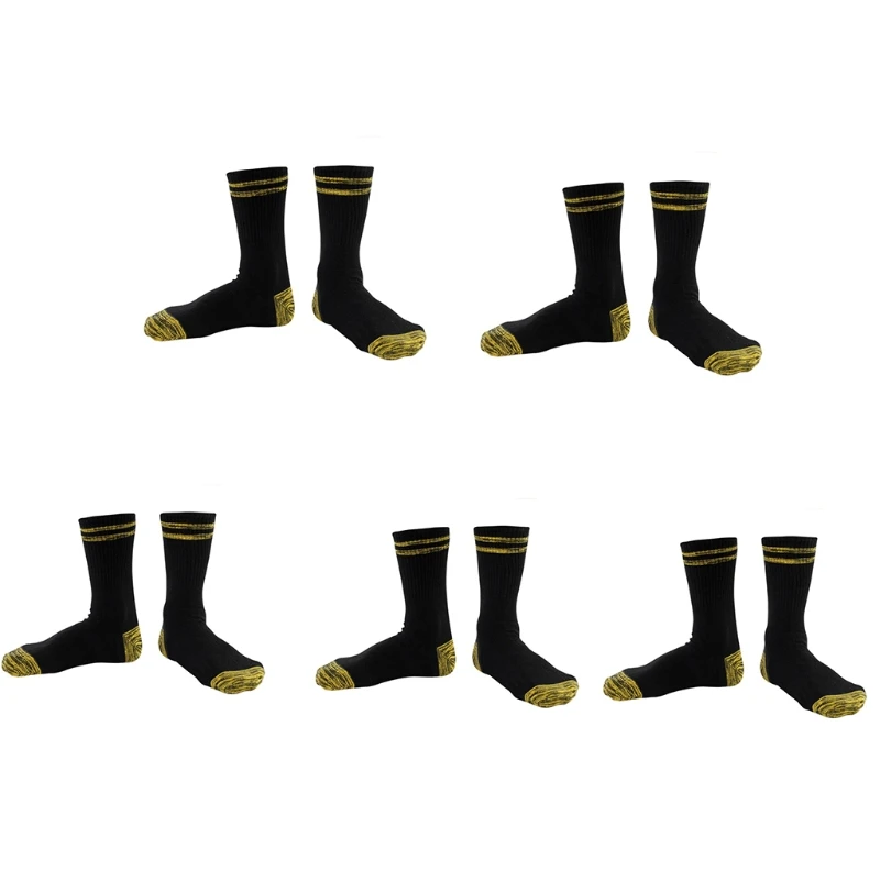 Men Women Harajuku Double Striped Crew Socks Ribbed Knit Combed Cotton Outdoor Sports Casual Street Mid Tube Hosiery 37JB