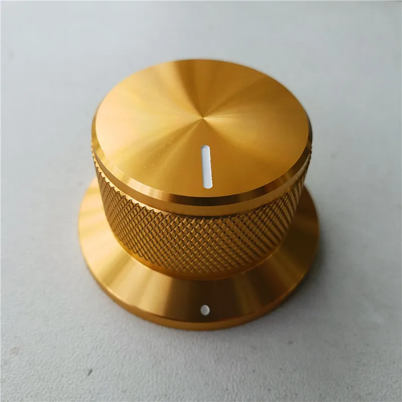 1 шт. алюминиевая крышка для ручки потенциометра вращающегося накатанного 44*25 мм