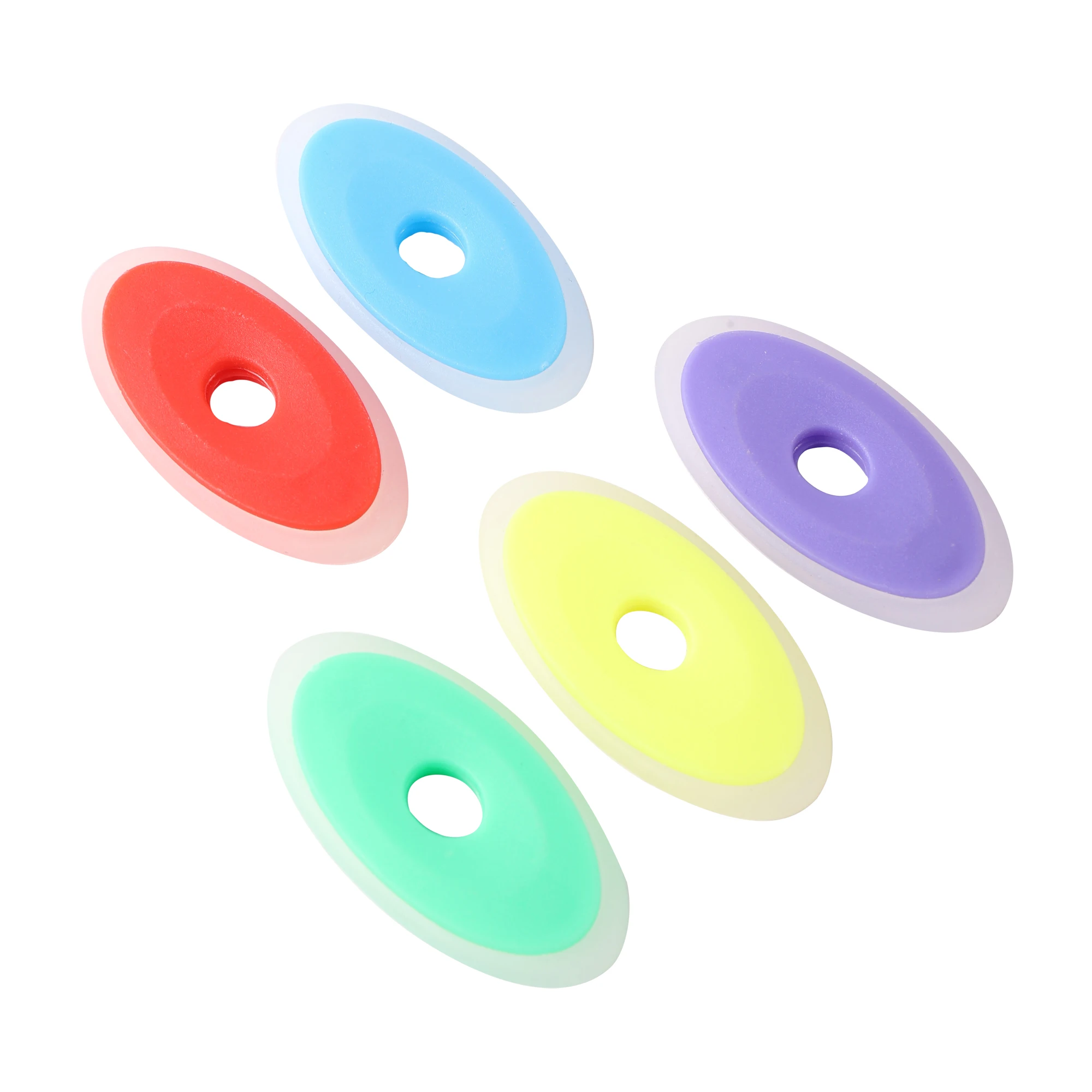 

5 Colors Gel Pen Special Eraser Oval Shape Rubbing Eraser Pretty Candy Colors Student Gift School Office Stationery