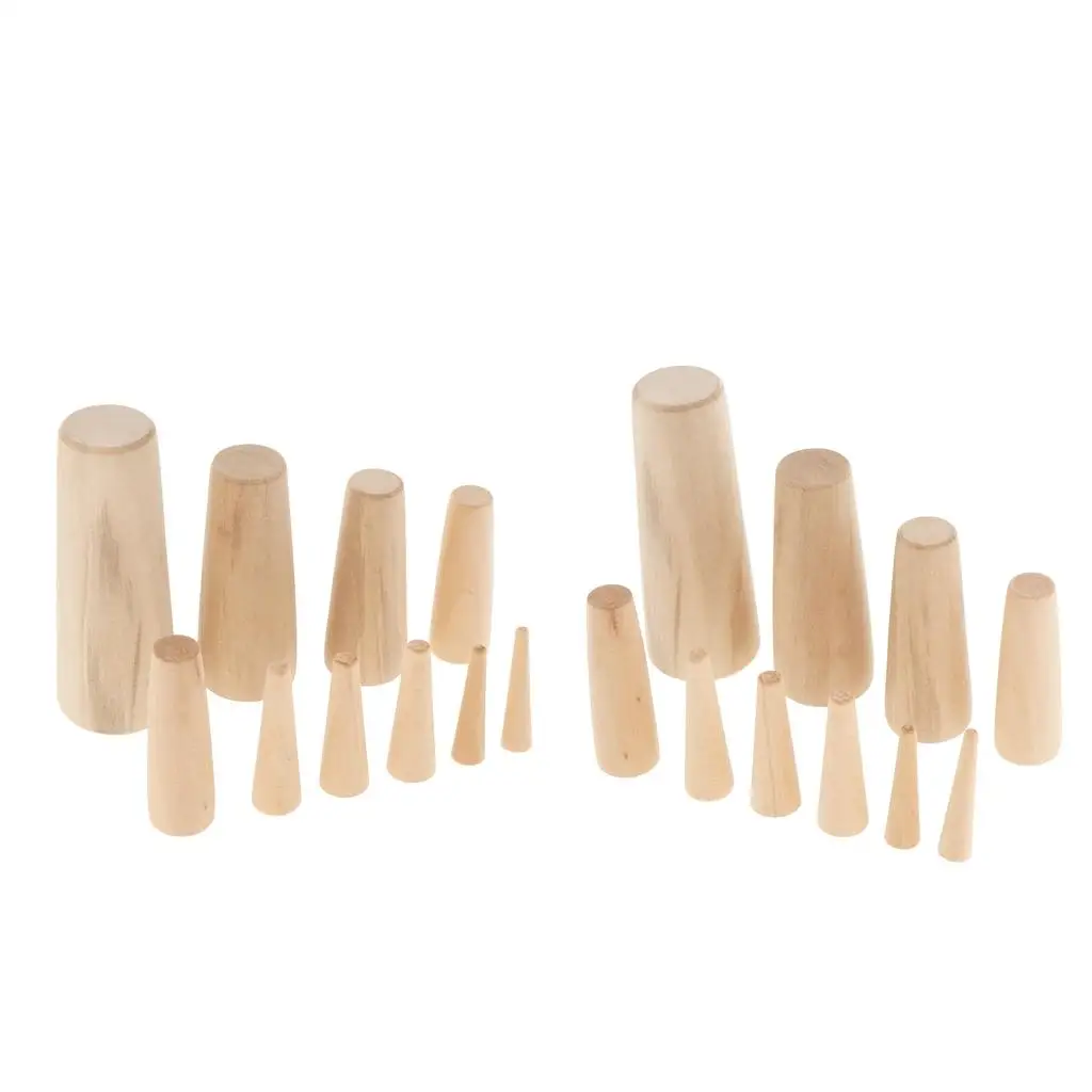 

Set of 20 Emergency Assorted Soft Wood Plugs Wooden Hole Filler for Stops Emergency Leaks
