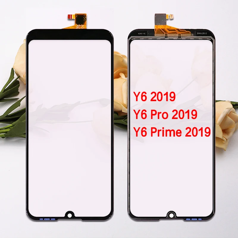 

10 шт. для Huawei Y6 2019 / Y6 Pro 2019 / Y6 Prime 2019 Сенсорная панель дигитайзер Датчик ЖК Переднее стекло сенсорный экран Замена