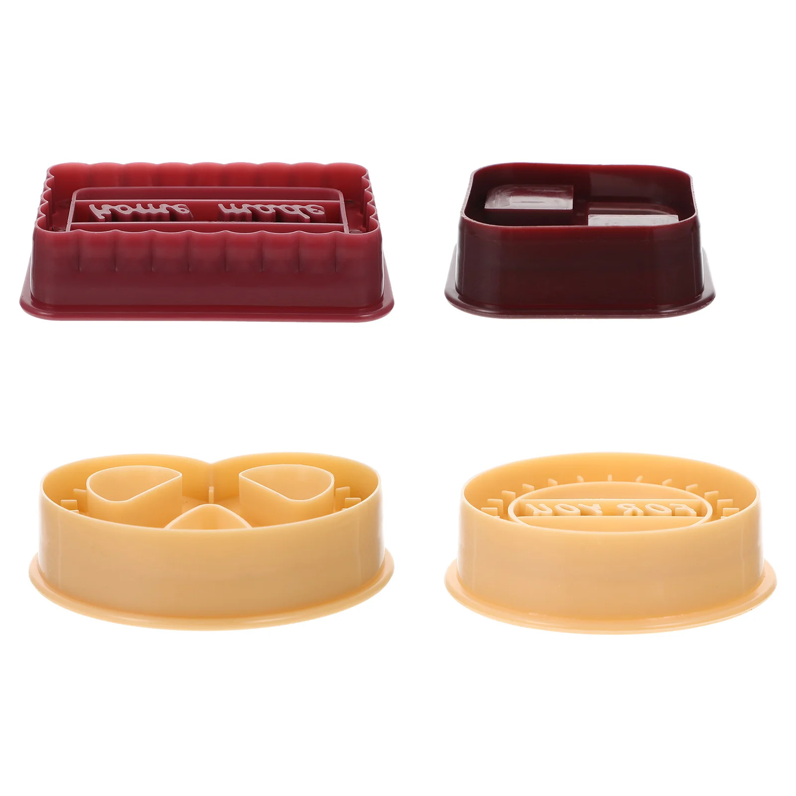 

2 Sets of Non-stick Cookie DIY Molds Dessert Baking Molds Baking Supplies