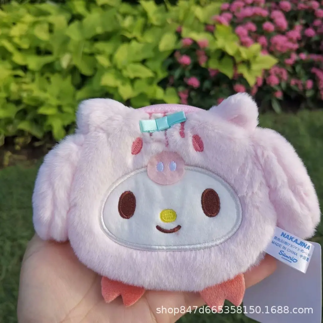 Милый Sanrios Kuromi My Melody Cinnamonroll аниме плюшевая кула Кошелек для монет сумка хранения
