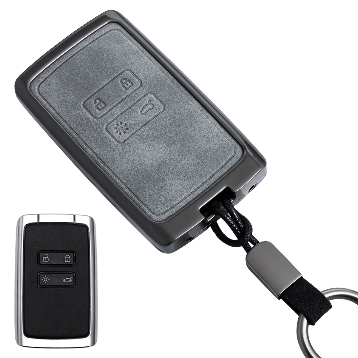 

Металлический Кожаный Чехол Для Ключей Автомобиля Renault Captur, Clio, Arkana, XM3, Kiger, Talisman, Austral, Koleos, QM6