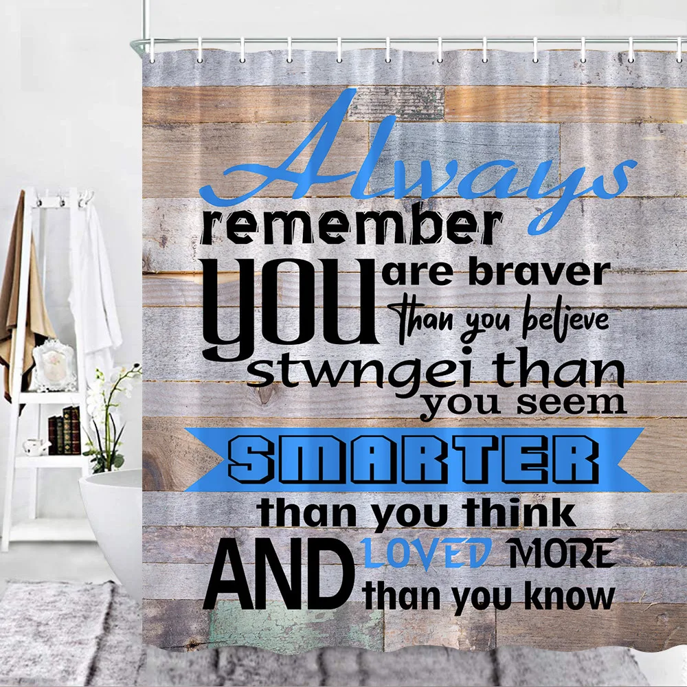 Вдохновляющая цитата занавеска для душа мотивирующие слова девиз ретро