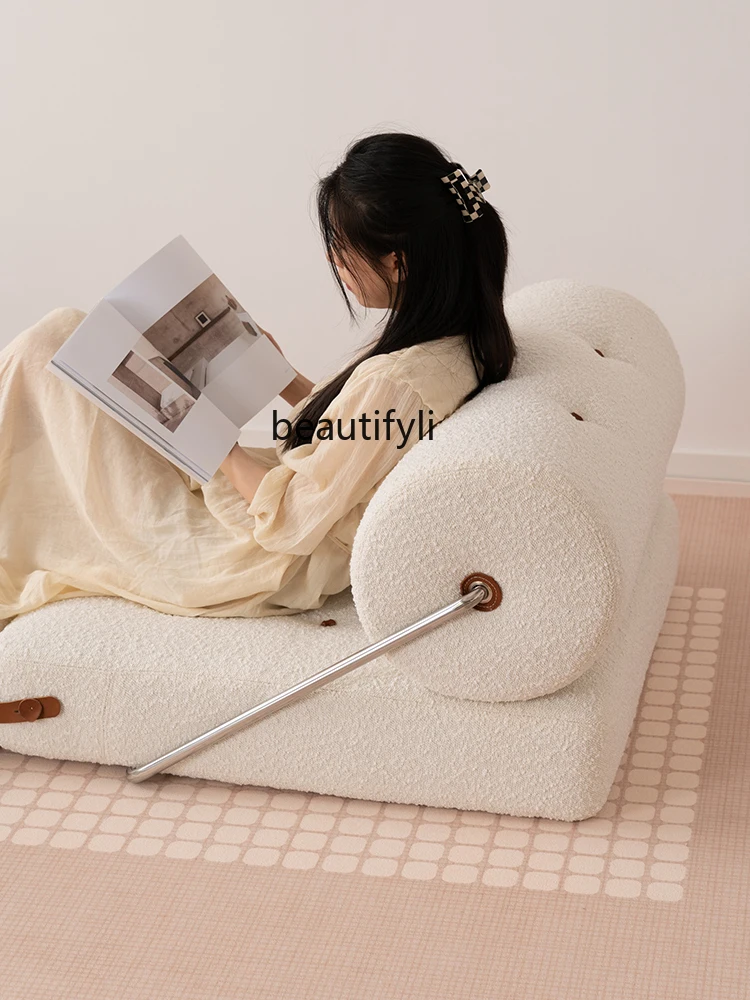 Диван-модуль ленивый диван классический диван-кровать джинсовая ткань ретро