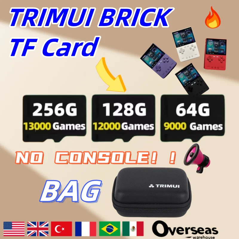 TRIMUI BRICK TF-карта портативная игровая консоль предварительная установка Plug &amp Play