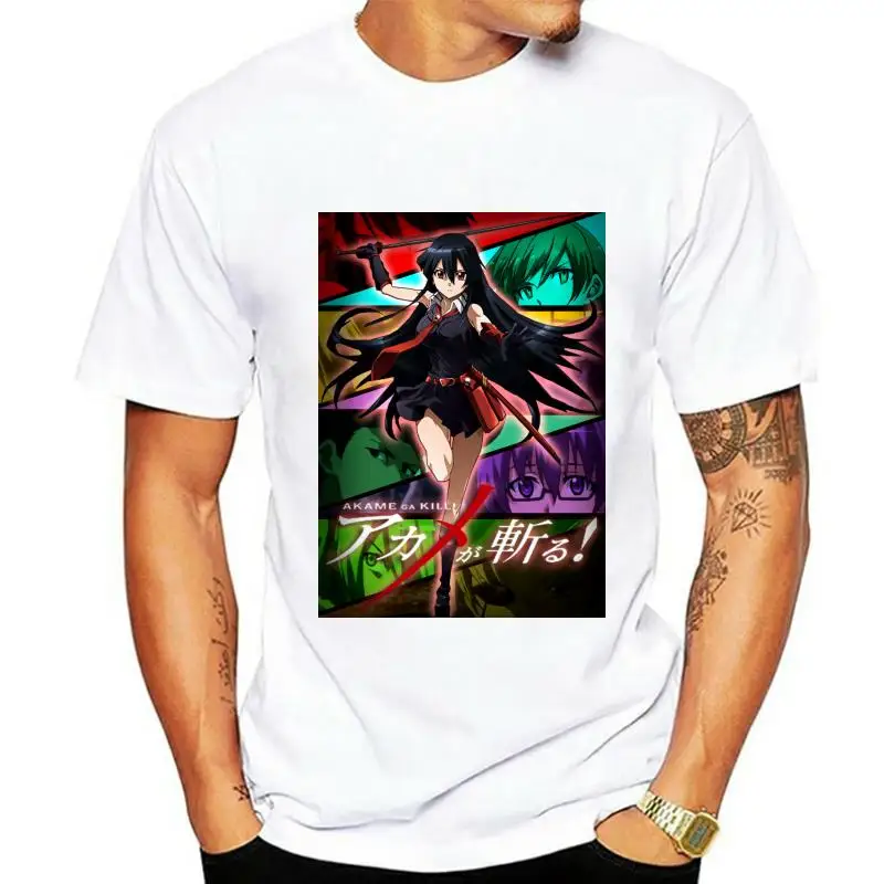 

Мужская хлопковая футболка с коротким рукавом Akame Ga Kill
