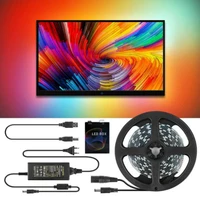 for controlled full kit computer tv lighting sync screen control 5050 5m 6m indoor pc rgb led strip light