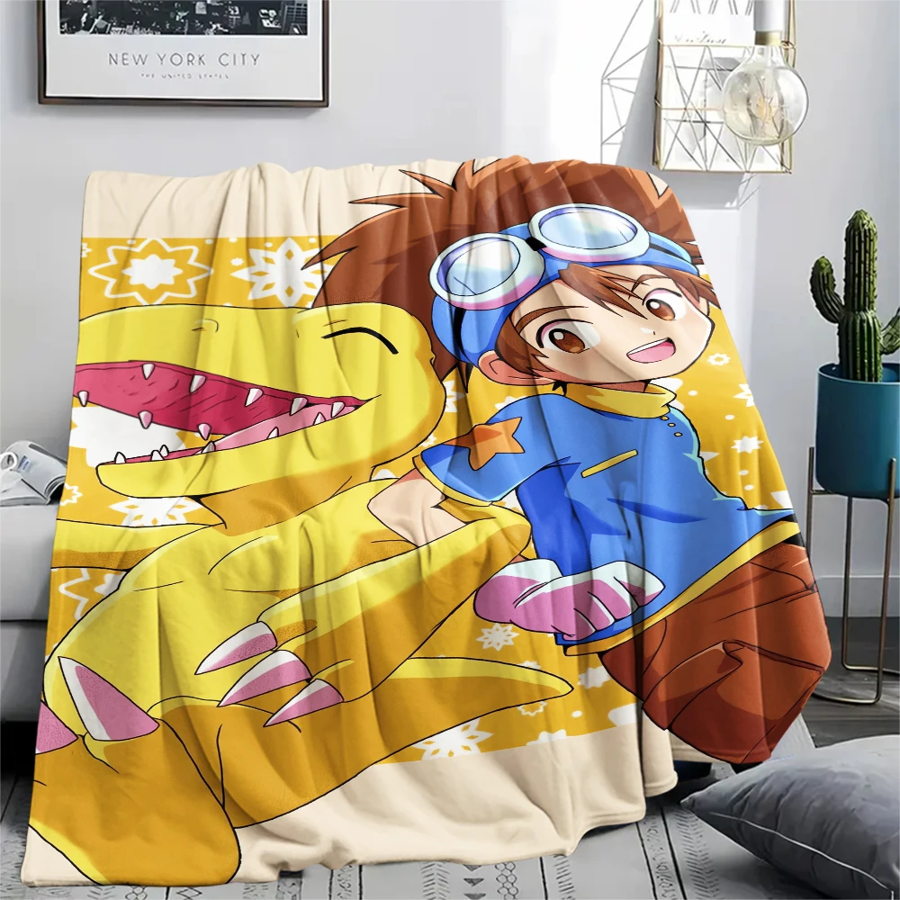 Фото Одеяло Taichi Yagami&Agumon, мягкое одеяло для фанатов Digimon, отличный подарок.chl №2