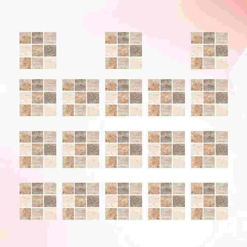 

Tile Wall Sticker Stickers Kitchen Waterproof Wallpaper Decals Adhesive Mosaic Self Stick Bathroom Peel Brick Declas Tiles Floor