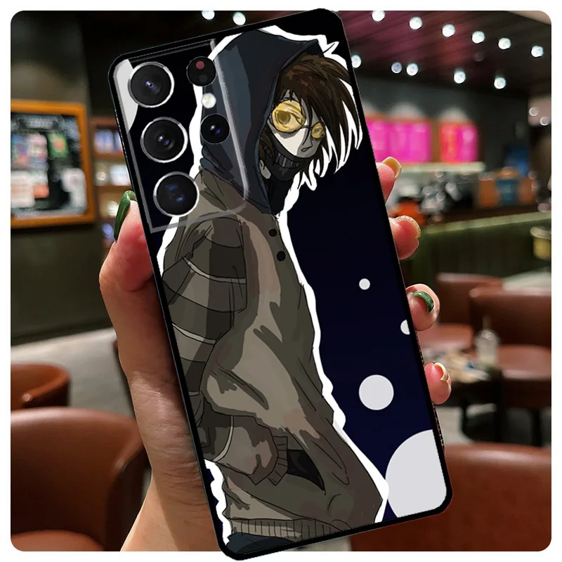 Чехол из силикона Creepypasta Ticci Toby x reader для Samsung Galaxy S22 Ultra S21 S20 FE S8 S9 S10 Plus Note 20 Cover on.