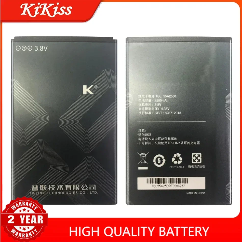 2550Mah Ykaiserin Battery TBL-55A2550 TBL55A2550 For TP-LINK M7350 TL-TR961 2500L WIFI Bateria