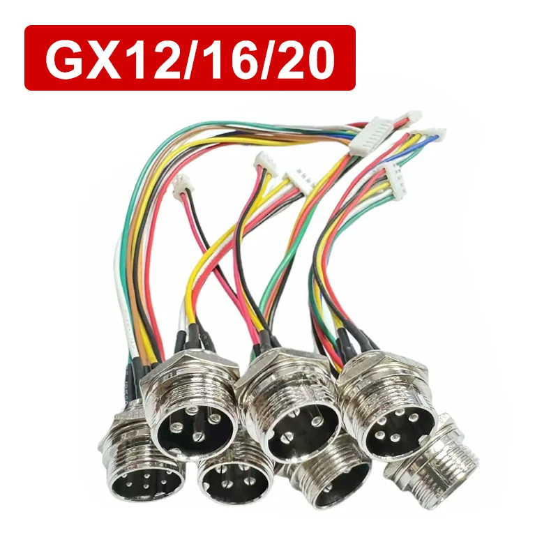 

Авиационная вилка GX12 GX16 GX20 to XH2.54 удлинитель 15-30см