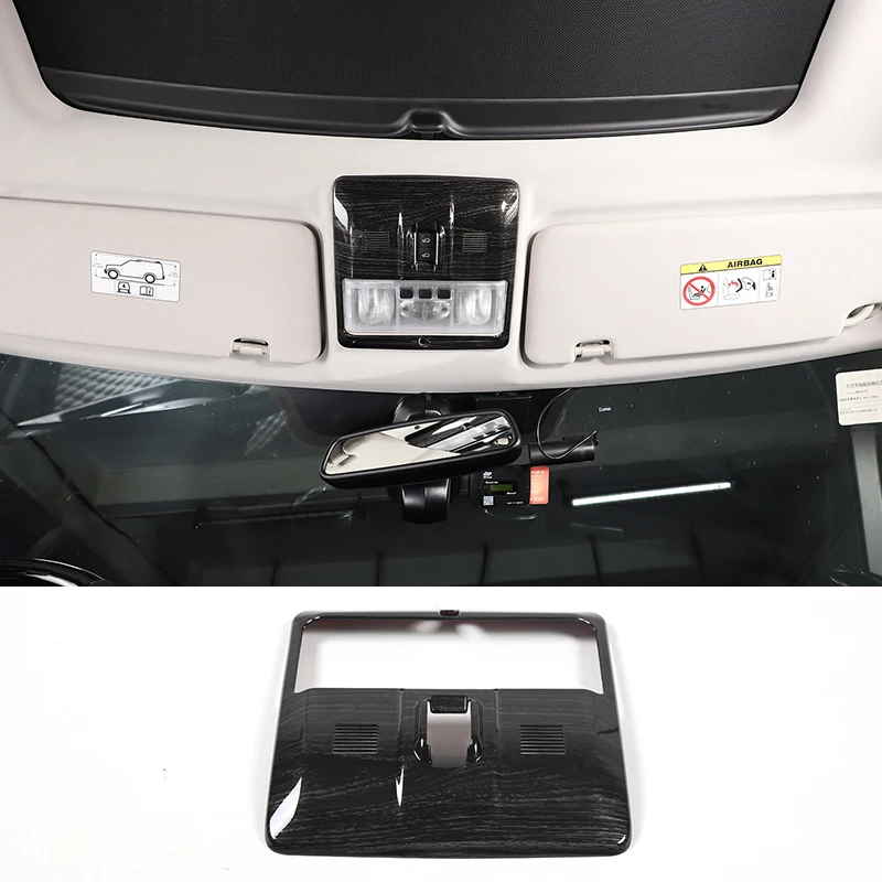 

For land rover Discovery 4 2010-2016 ABS Black wood grain Car Front Reading Light Cover Trim sticker Car Accessories