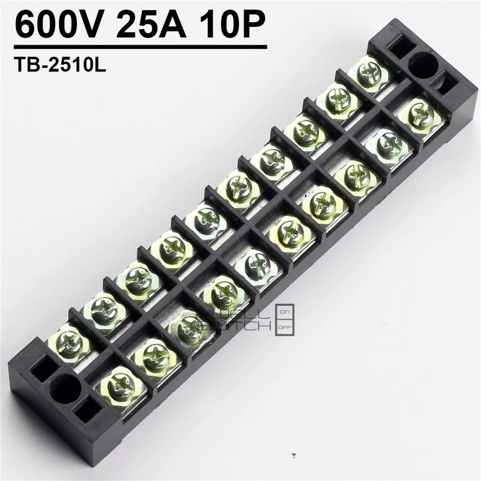 

TB 2510 Соединительная Клемма, соединительный ряд 25 А 10 позиций, соединительная Клемма, железная бумага